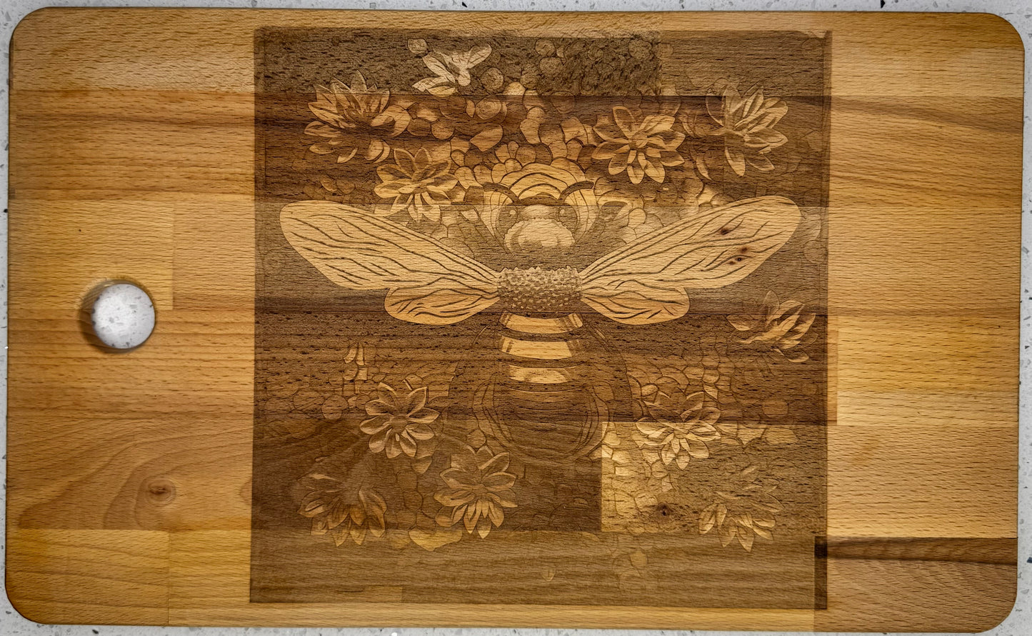 Beautiful bee cutting board